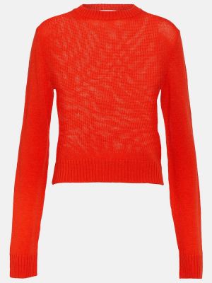 Maglione di lana Jil Sander rosso