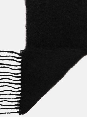 Vlnený mohérový vlnený šál Loewe čierna
