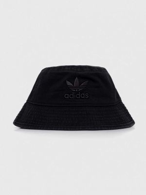 Pălărie din bumbac Adidas Originals negru