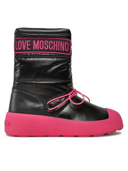 Kozačky Love Moschino černé