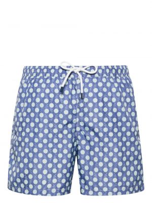 Shorts à fleurs Fedeli bleu