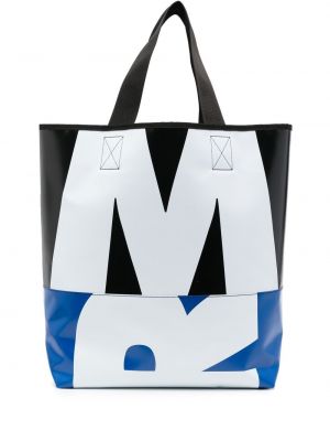 Trykt shoppingbag Marni svart