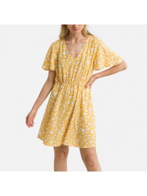 Mini vestido Vila amarillo