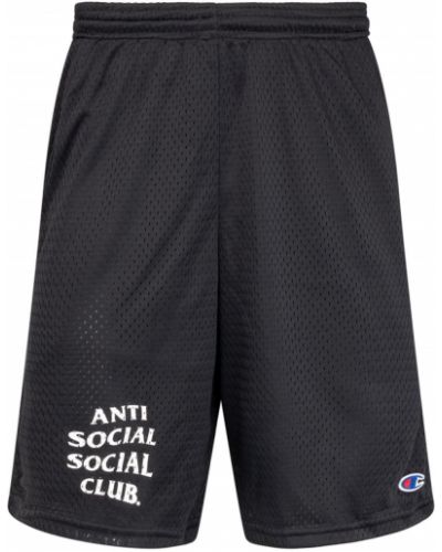 Pantalones cortos deportivos Anti Social Social Club negro