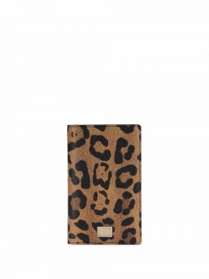 Geldbörse mit print mit leopardenmuster Dolce & Gabbana