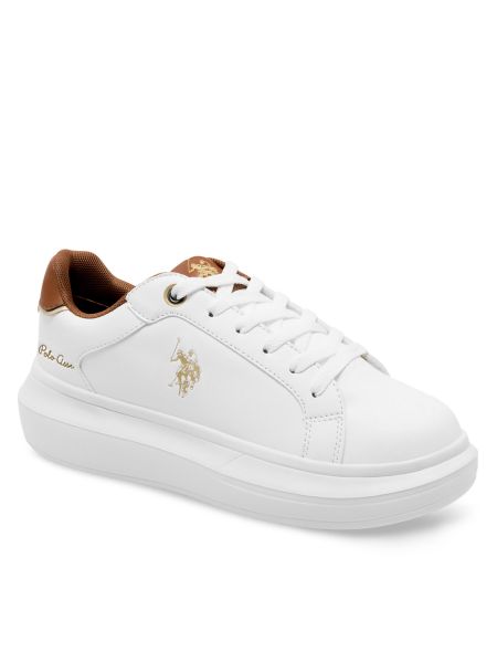 Białe sneakersy U.s Polo Assn.
