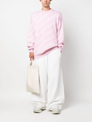 Woll sweatshirt mit print Vetements pink