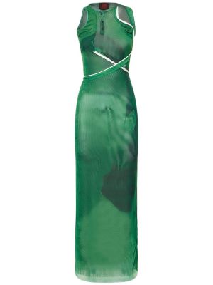 Rochie lunga plasă Ottolinger verde
