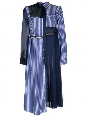 Sukienka długa Sacai - Niebieski