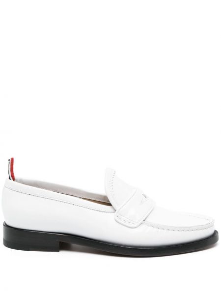 Pantofi loafer din piele Thom Browne alb