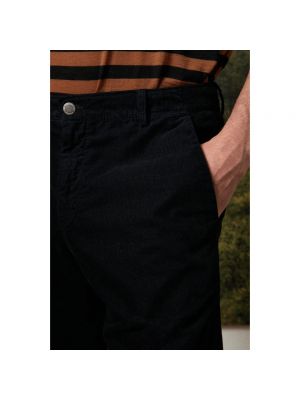Pantalones cortos de pana slim fit Massimo Alba azul