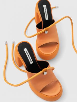 Оранжевые сандалии Karl Lagerfeld