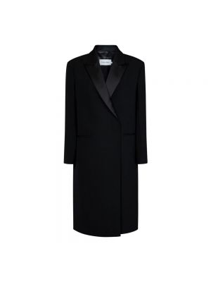 Manteau d'hiver en laine Calvin Klein noir