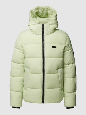 Pikowana kurtka puchowa Ck Calvin Klein zielona
