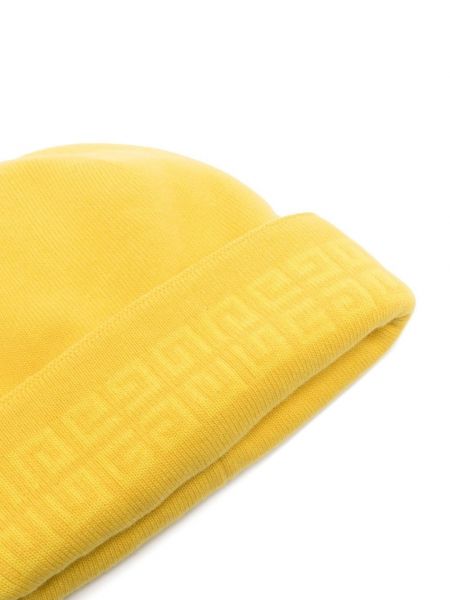 Strick mütze mit stickerei Givenchy gelb