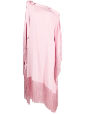 Večerní šaty s třásněmi Taller Marmo růžové