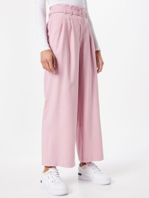 Pantaloni plissettati Only rosa