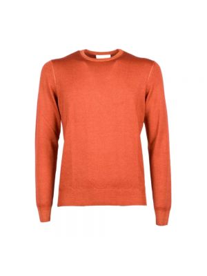 Sweter z okrągłym dekoltem Gran Sasso pomarańczowy