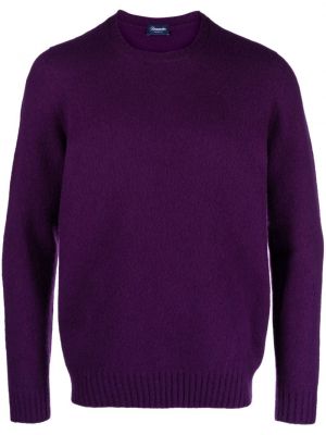 Pullover mit rundem ausschnitt Drumohr lila