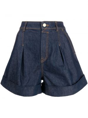 Shorts med snörning Zimmermann blå