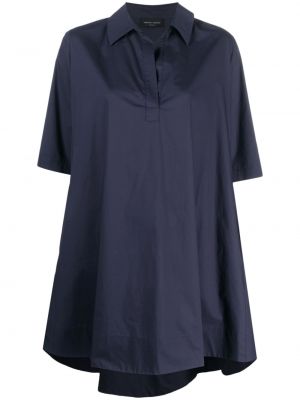 Mini robe avec manches courtes Roberto Collina bleu