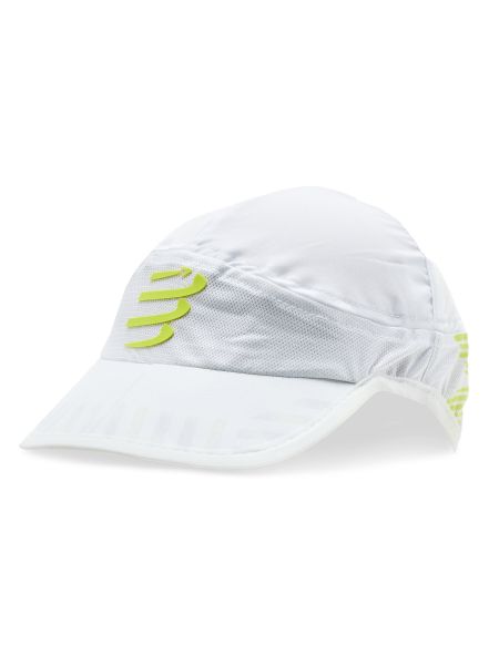 Cappello con visiera Compressport bianco