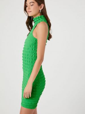 Платье мини Forever 21 зеленое