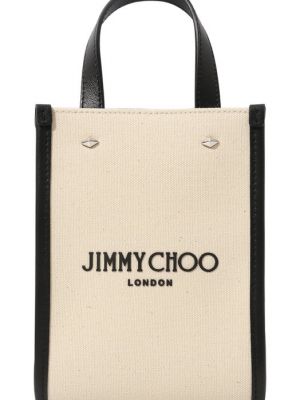 Сумка шоппер Jimmy Choo белая