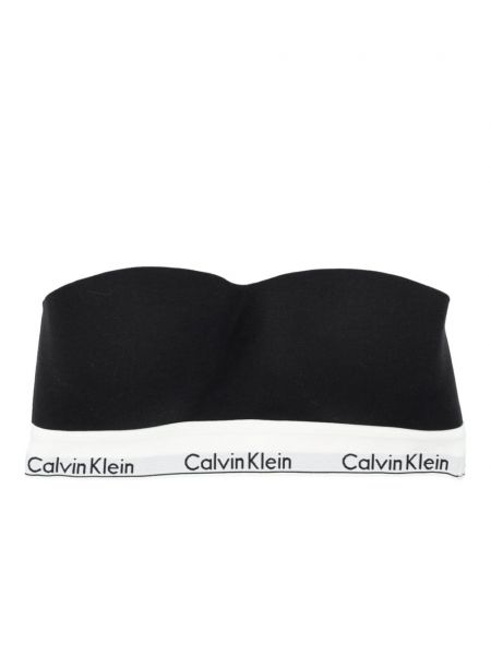 Biustonosz bandeau Calvin Klein czarny