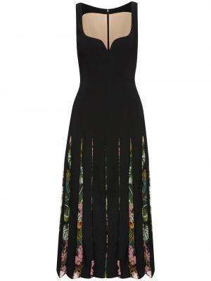 Sukienka mini plisowana Oscar De La Renta czarna