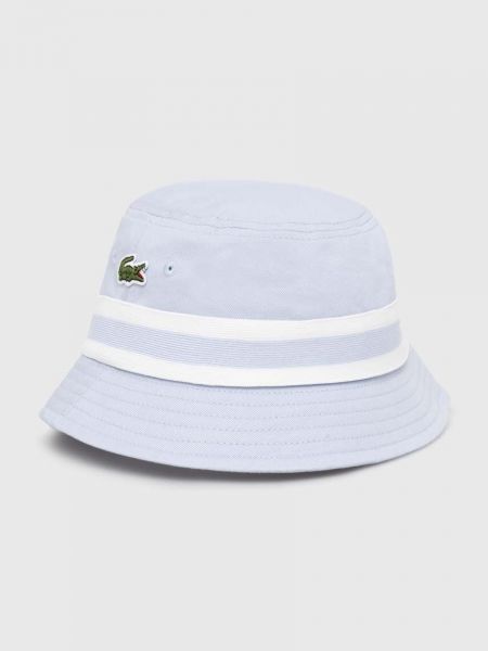 Pamučni šešir Lacoste plava