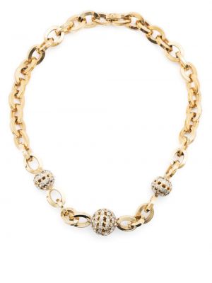 Ogrlica s kristali Valentino Garavani Pre-owned zlata