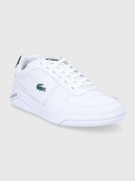 Kožne cipele Lacoste bijela