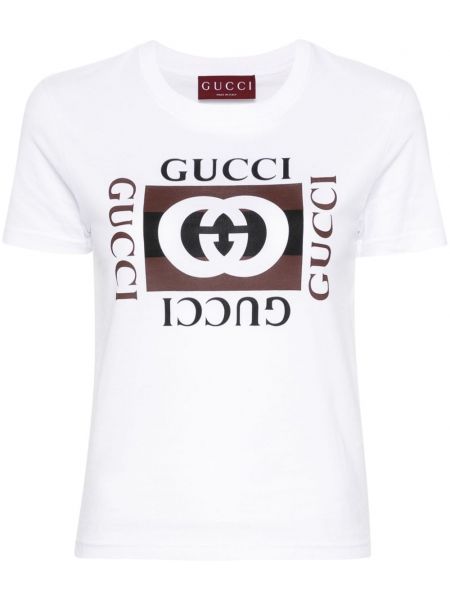 T-shirt Gucci hvid