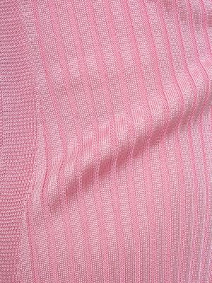 Vestido midi sin mangas de tela jersey Jil Sander rosa