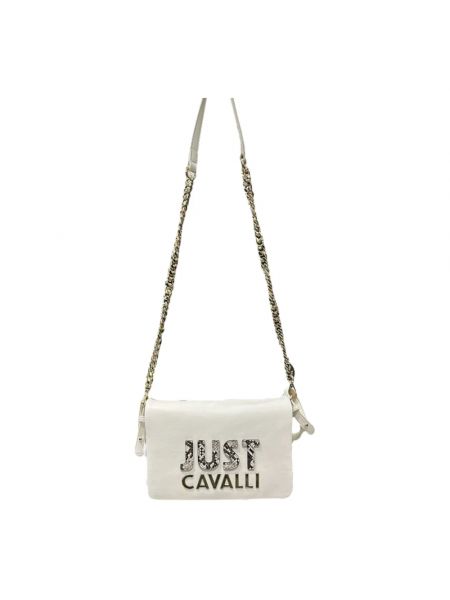Torba na ramię Just Cavalli biała