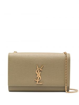 Sac bandoulière en cuir Saint Laurent vert