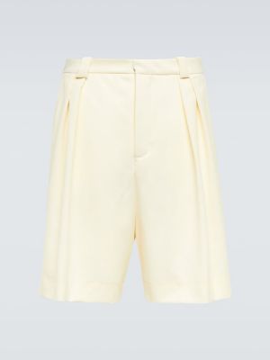 Woll high waist shorts ausgestellt King & Tuckfield weiß