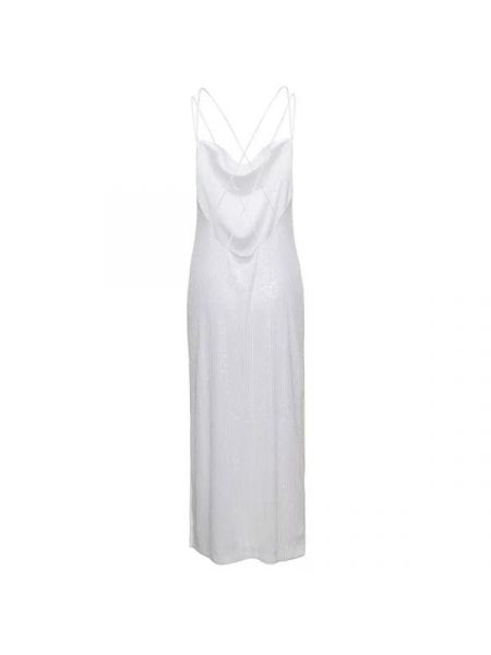 Платье в бельевом стиле с драпировкой Rotate белое
