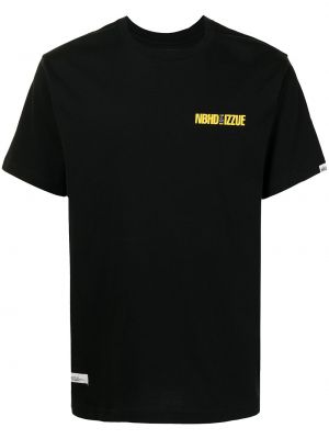 Camiseta con estampado Izzue negro