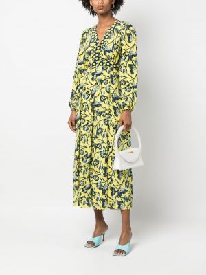 Sukienka długa w kwiatki z nadrukiem Dvf Diane Von Furstenberg