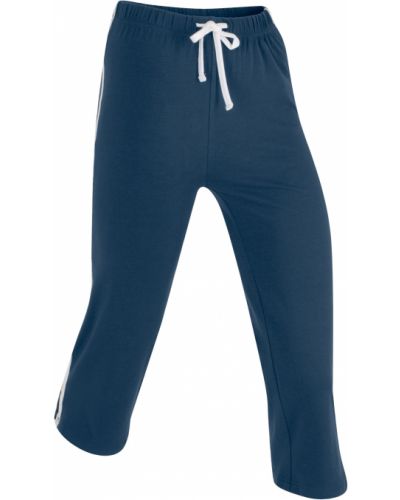 Pantaloni sport din bumbac Bonprix albastru