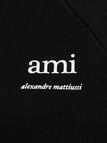 Medvilninis džemperis Ami Paris juoda