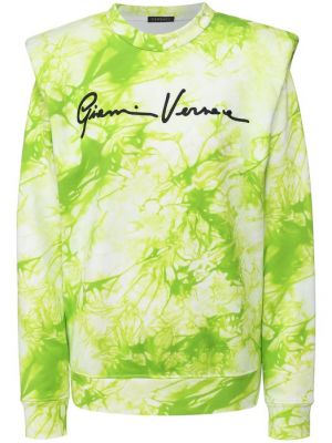 Зеленый хлопковый свитшот Versace