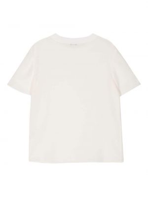 Krepové hedvábné tričko Joseph bílé