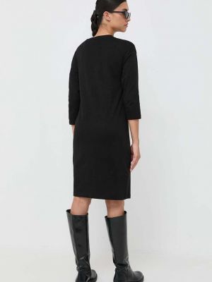 Oversized bavlněné mini šaty Armani Exchange černé