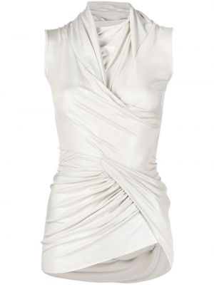 Sukienka mini Rick Owens Lilies - Biały
