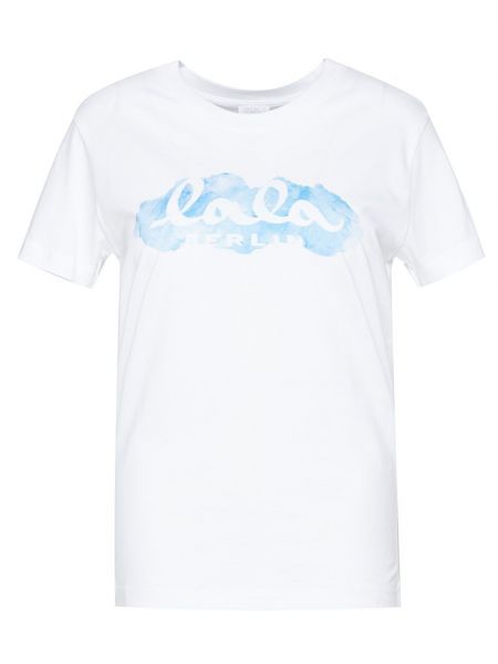 Biała koszulka z nadrukiem Lala Berlin