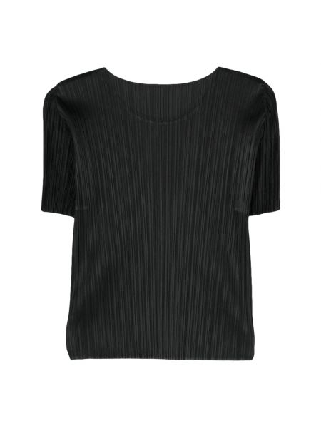 Camisa de algodón casual Issey Miyake negro