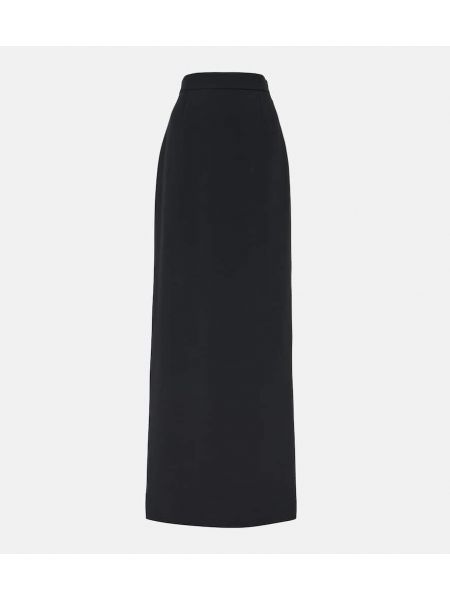 Falda larga ajustada Nina Ricci negro